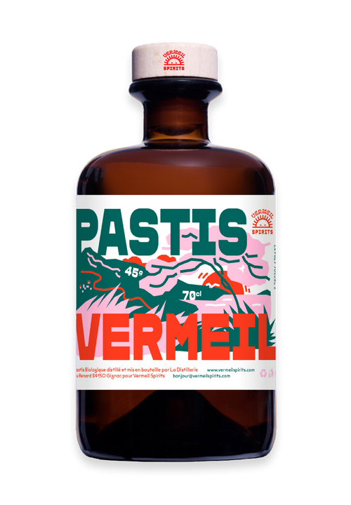 Bouteille de Pastis Vermeil bio 70cl
