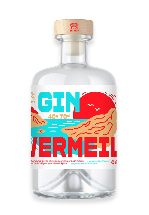Bouteille de Gin Vermeil bio 70cl